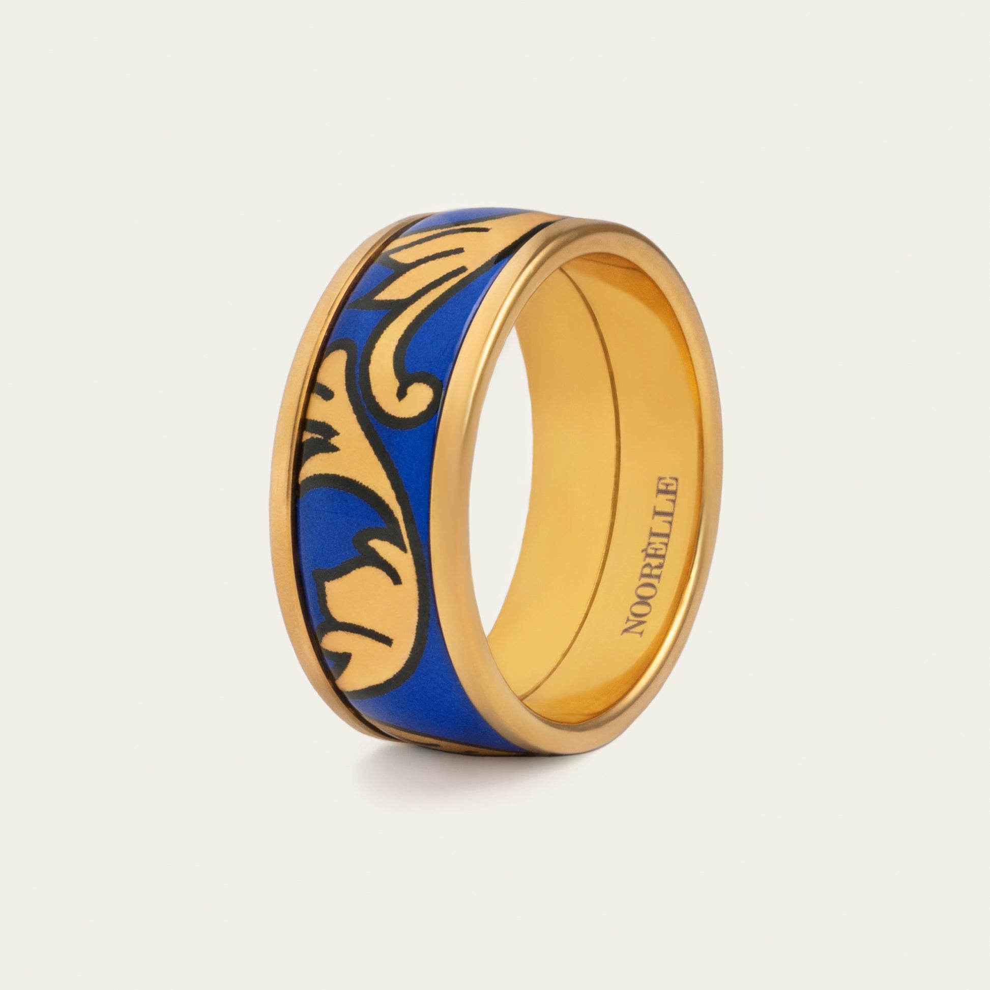 noorelle, elle ring, rings, jewellery, printed ring, rings for girls
