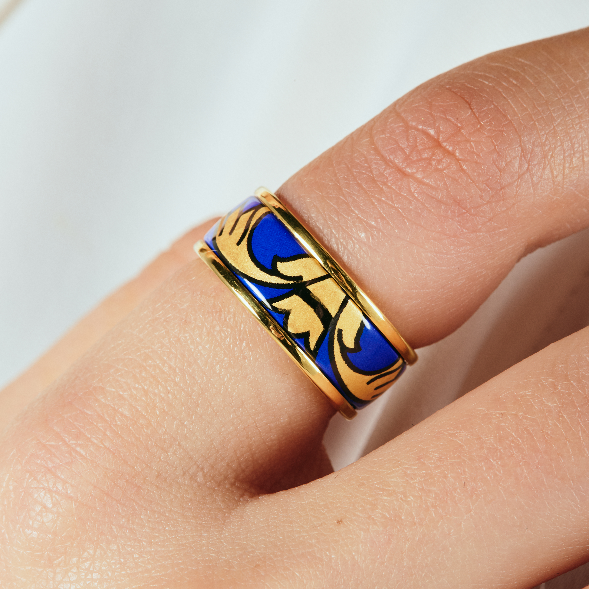 noorelle, elle ring, rings, jewellery, printed ring, ring for girl